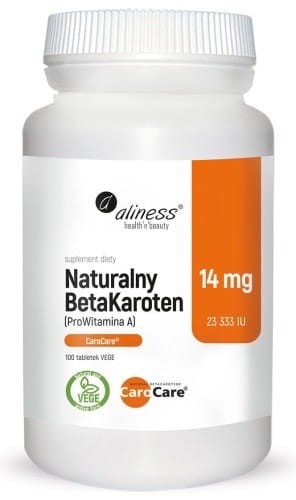 ALINESS Naturalny BetaKaroten 100 kapsułek