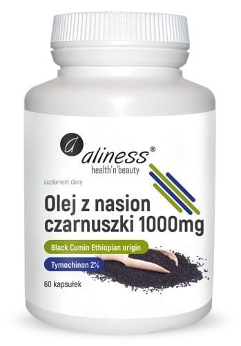 ALINESS Olej z nasion czarnuszki 1000mg 60 kapsułek