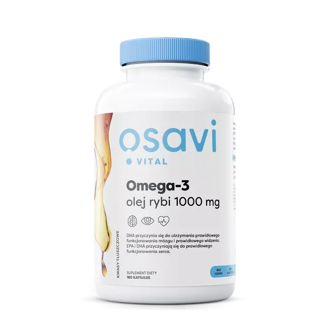 Osavi Omega-3 Olej rybi 1000mg 180 kapsułek