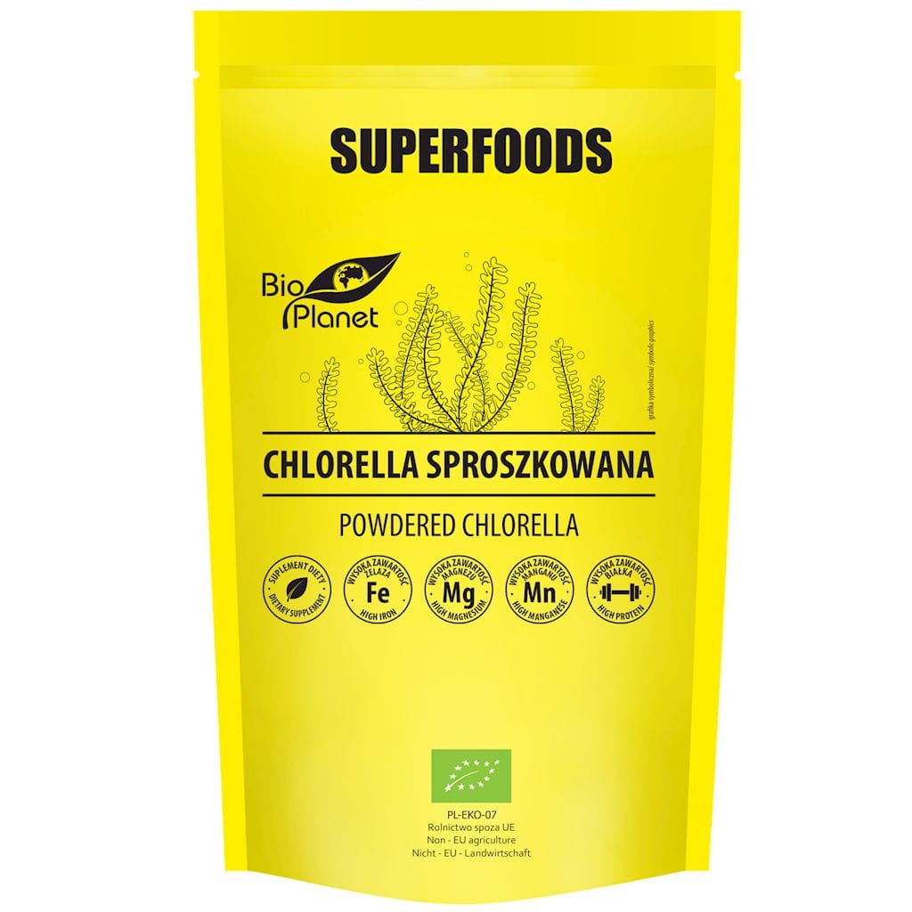 BIO PLANET Chlorella sproszkowana Bio 200g