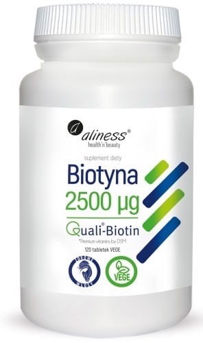 ALINESS Biotyna 2500mcg QualiBiotin 120 tabletek