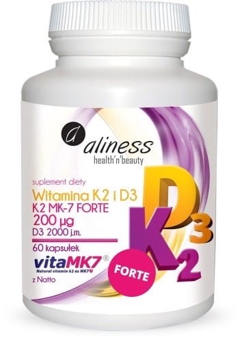 ALINESS Witamina K2+D3 Forte 60 kapsułek