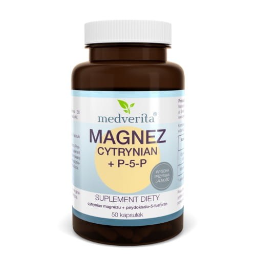 Medverita Magnez (Cytrynian) + B6 50 kapsułek