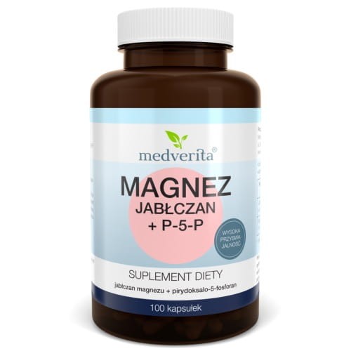 Medverita Magnez (Jabłczan) + B6 100 kapsułek