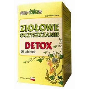 SANBIOS Ziołowe oczyszczanie Detox 60 tabletek