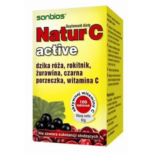 SANBIOS Natur C Active 500mg 100 tabletek