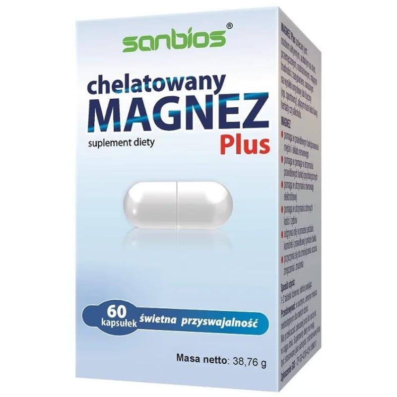 SANBIOS Magnez Plus Chelatowy 60 tabletek