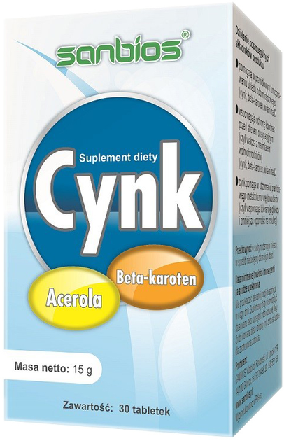 Sanbios Cynk 30 tabletek