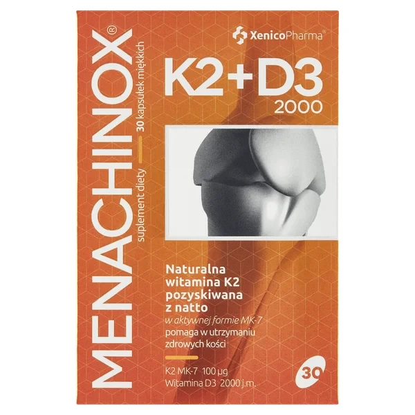 Xenico Menachinox K2 + D3 2000 30 kapsułek