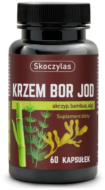 Skoczylas Krzem, bor, jod, skrzyp, bambus, algi 60 kapsułek