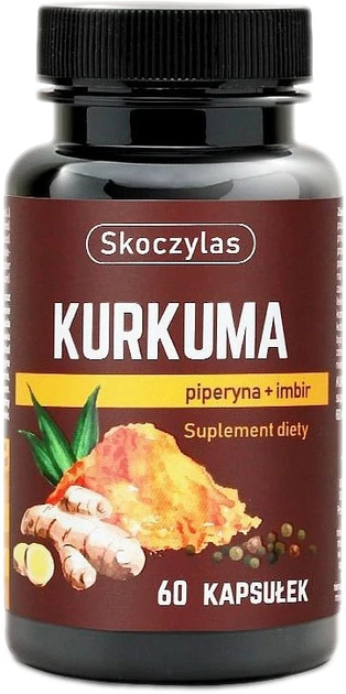 Skoczylas Kurkuma, piperyna, imbir 60 kapsułek