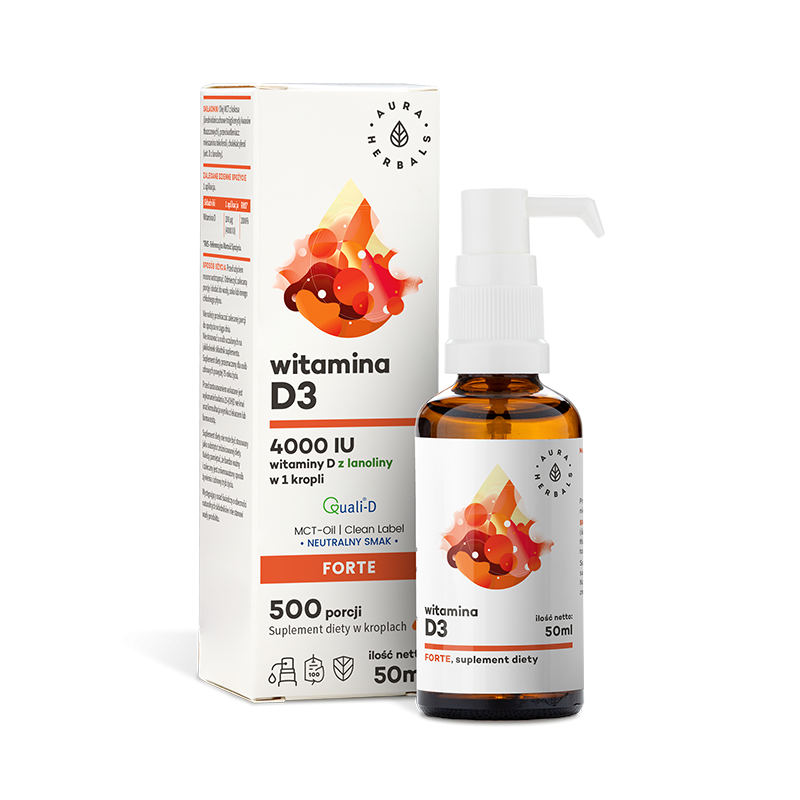 AURA HERBALS Witamina D3 4000 IU MCT 50 ml