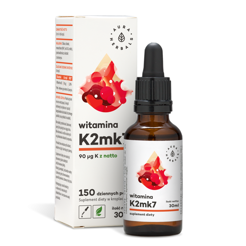AURA HERBALS Witamina K2 MK7 płyn 30 ml