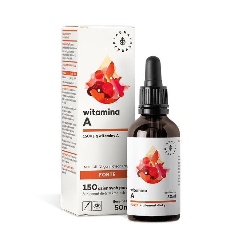 AURA HERBALS Witamina A Forte MCT krople 50ml