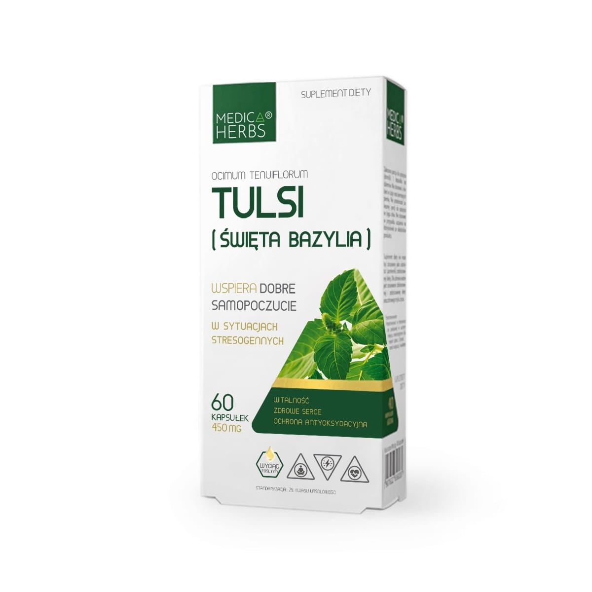 MEDICA HERBS Tulsi (Święta Bazylia) 450mg 60 kapsułek