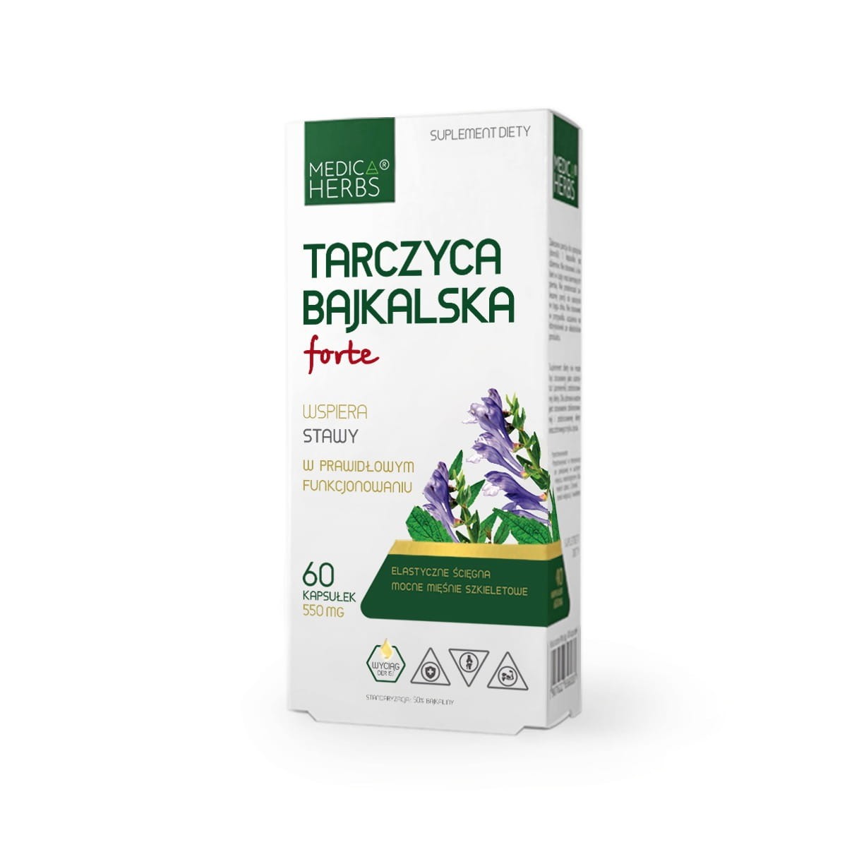 MEDICA HERBS Tarczyca bajkalska Forte 60 kapsułek