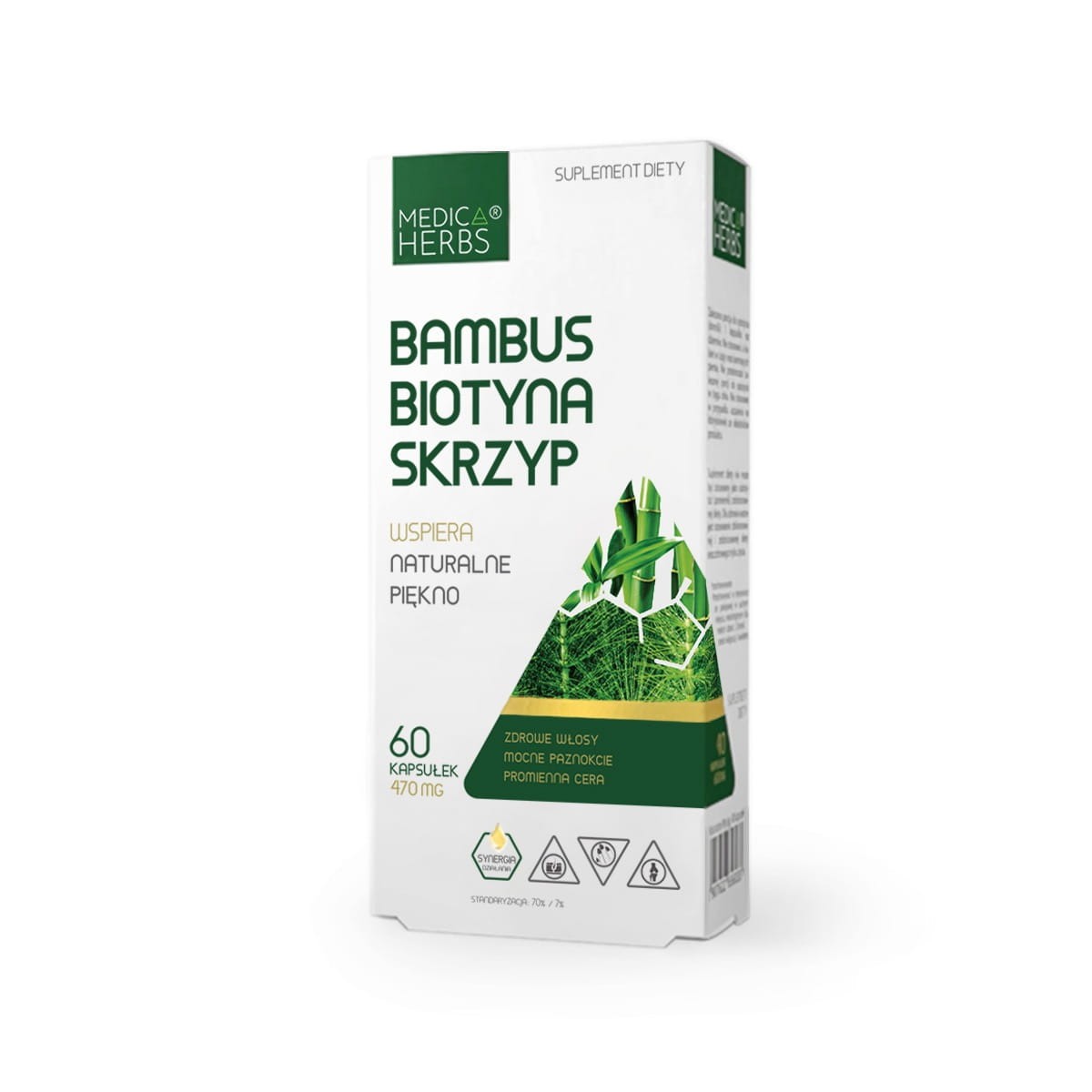 MEDICA HERBS Bambus + Biotyna + Skrzyp 60 kapsułek