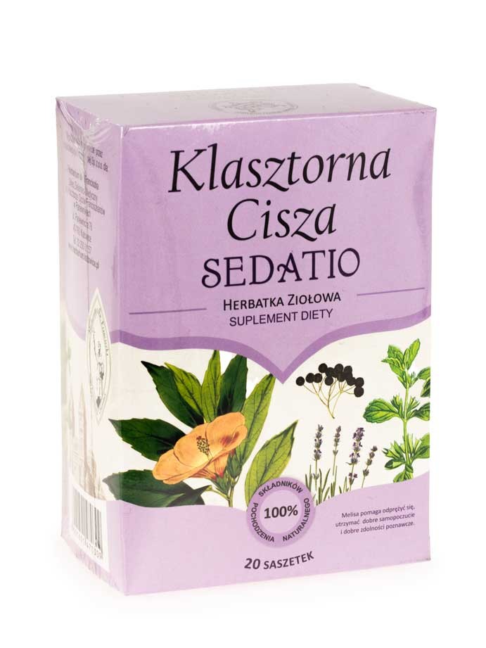 Herbarium Św. Franciszka Herbatka Klasztorna Cisza Sedatio 20 saszetek