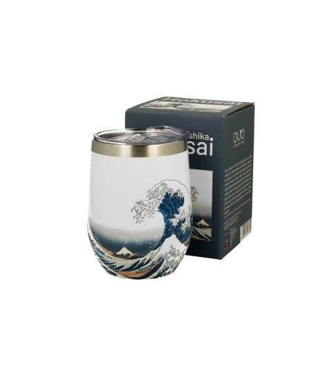 Kubek termiczny 330 ml termos THE GREAT WAVE - K.HOKUSAI - Zdjęcie 2