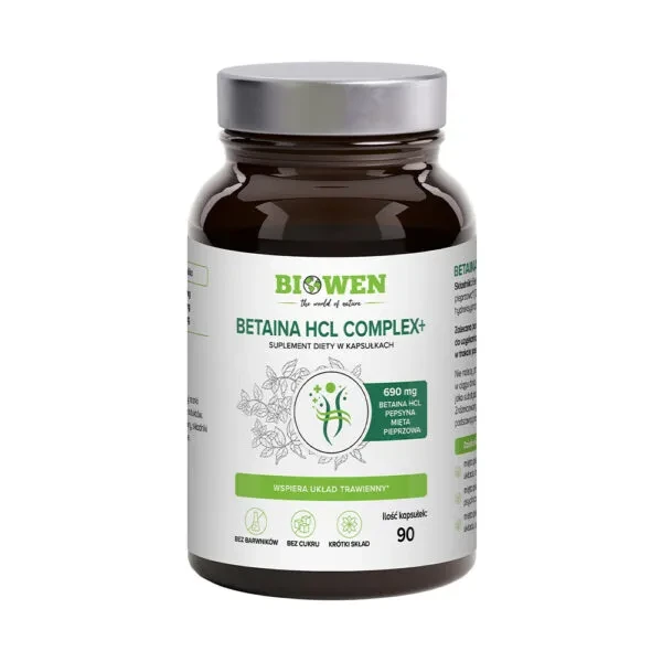 Biowen Betaina HCl Complex + 90 kapsułek