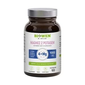 Biowen Magnez z potasem 100 kapsułek
