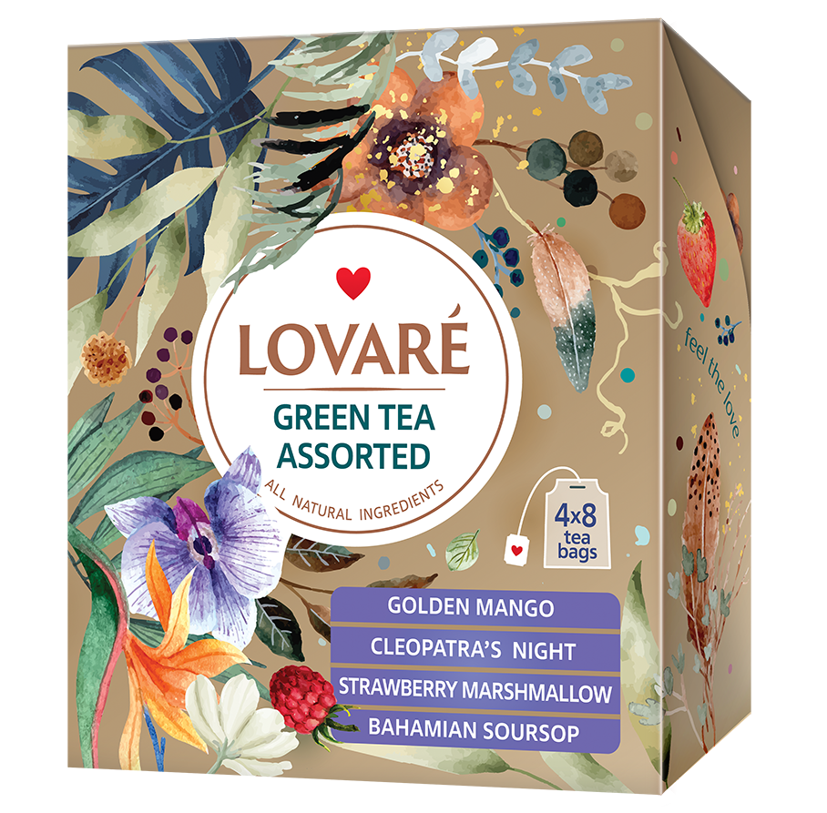 Herbata Lovare Assorted Green 32 saszetek