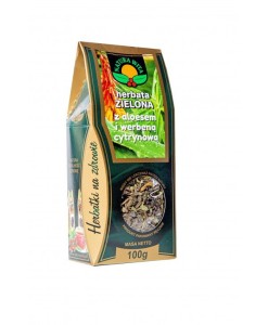 Natura Wita herbata zielona z aloesem i trawą cytrynową 100g