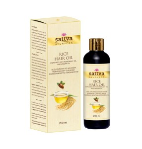 SATTVA Olejek do włosów ryżowy z olejkiem rozmarynowym i arganowym 200ml