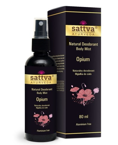 SATTVA Dezodorant - mgiełka do ciała o zapachu Opium 80ml
