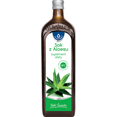 OLEOFARM Sok z aloesu z miąższem 500 ml