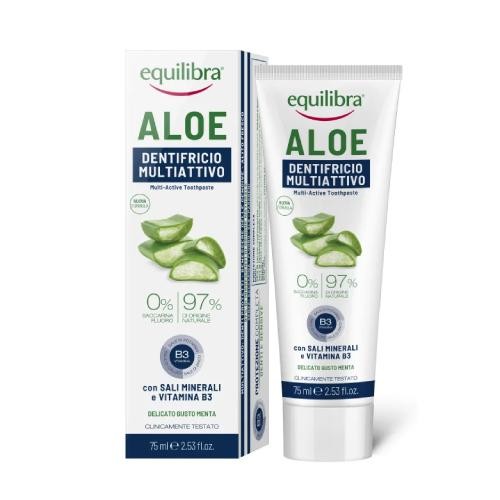 Equilibra Sensitive Pasta-żel aloesowa do mycia zębów wrażliwych 75ml