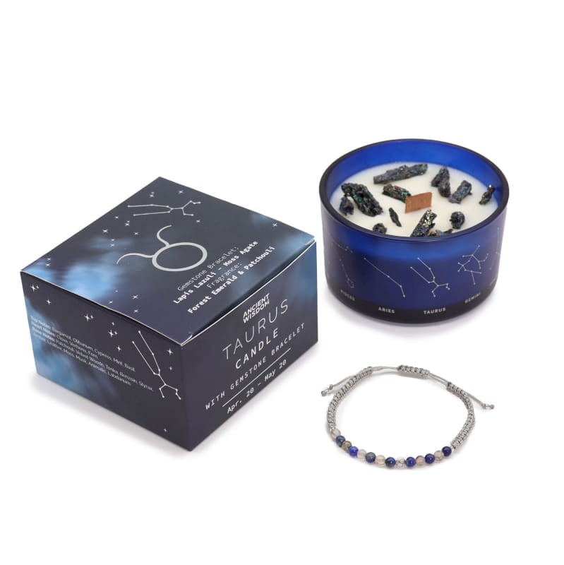 Świeca zodiak z bransoletką BYK