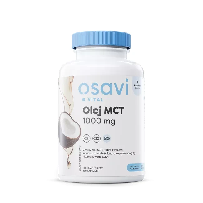 Osavi Olej MCT 1000mg 120 kapsułek