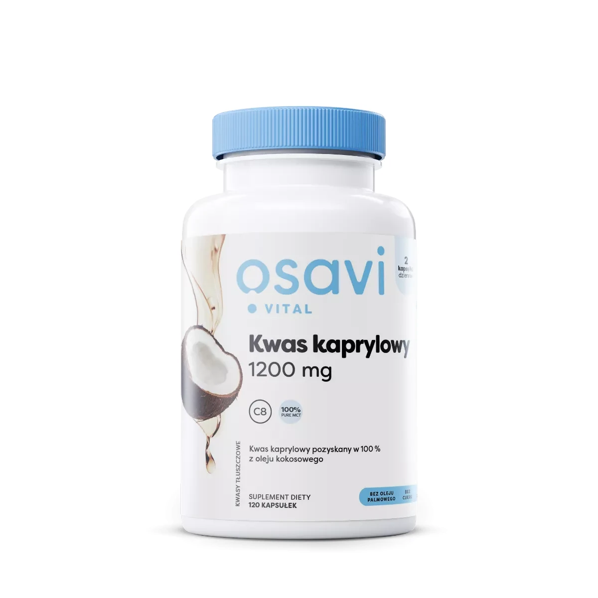 Osavi Kwas kaprylowy 1200mg 120 kapsułek