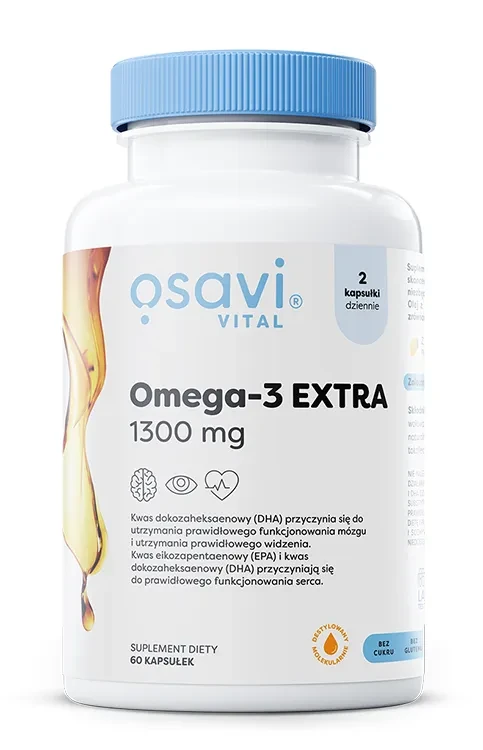 Osavi Omega-3 Extra 1300 g Cytryna 60 kapsułek