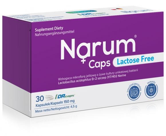 Narum Caps Lactose Free 30 kapsułek