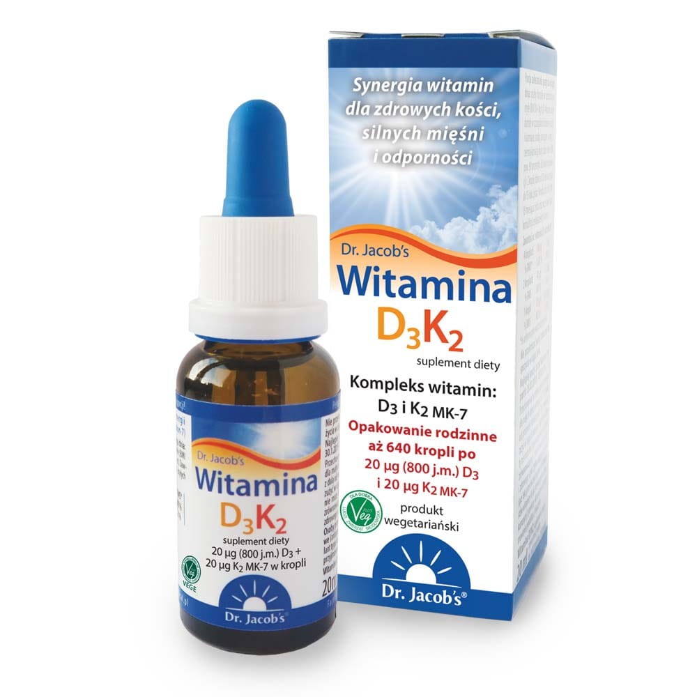 Dr. Jacobs Witamina D3K2 Forte krople 20ml
