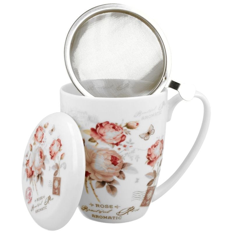 Kubek z zaparzaczem SECESJA - 380 ml - Zdjęcie 2