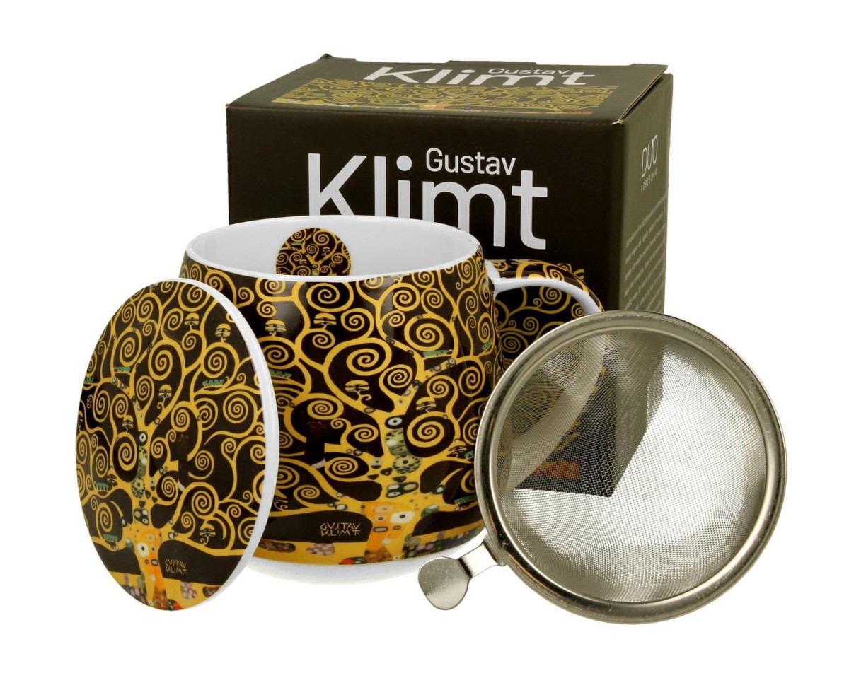 Kubek z zaparzaczem Klimt Tree Of Life 430 ml - Zdjęcie 3