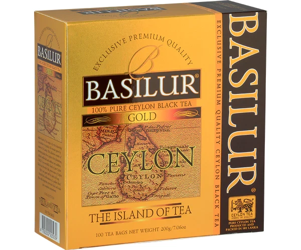 BASILUR Gold Cejlońska 100 saszetek