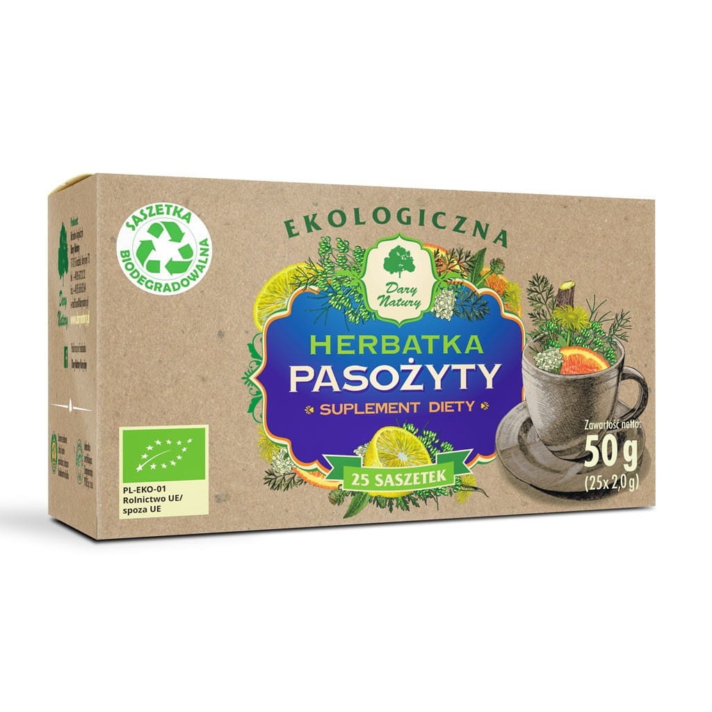DARY NATURY Herbatka Pasożyty EKO 25 saszetek