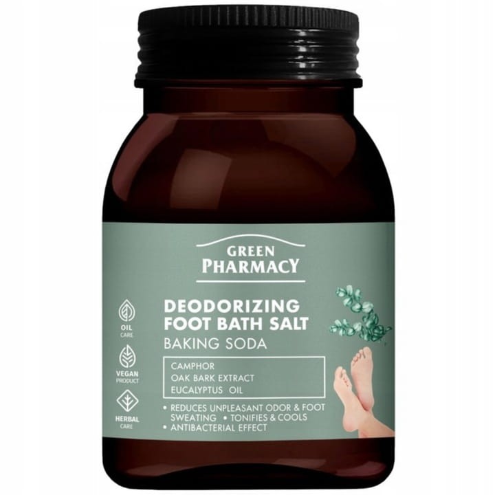 GREEN PHARMACY Dezodorująca sól do stóp 400 g