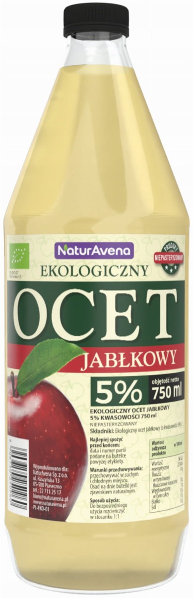 NATURAVENA Ocet Jabłkowy BIO 750 ml