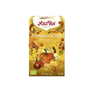 YOGI TEA Ajurwedyjska herbata Pumpkin Chai z dynią i pomarańczą 17 saszetek