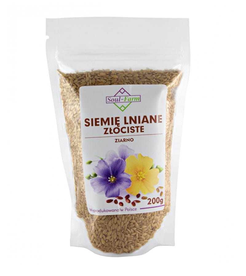 SOUL FARM Len złoty (siemię lniane) ziarno 200g
