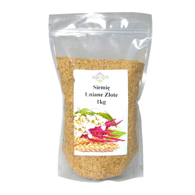 SOUL FARM Len złoty (siemię lniane) ziarno 1kg