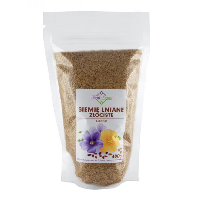 SOUL FARM Len złoty (siemię lniane) ziarno 400g