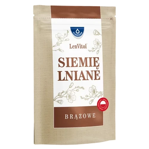 Oleofarm Len brązowy (siemię lniane) nasiona 450g