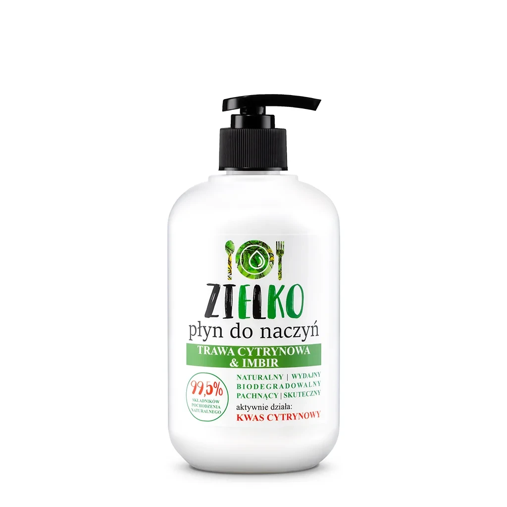 Zielko Płyn do naczyń trawa cytrynowa imbir 500ml