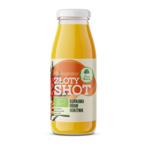 DARY NATURY Złoty shot Kurkuma imbir rokitnik EKO 250ml
